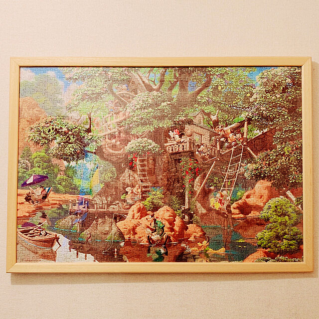 Llatte-usaのテンヨー-テンヨー(Tenyo) 1000ピース ジグソーパズル ディズニー ふしぎの森のツリーハウス [隠し絵](51x73.5cm)の家具・インテリア写真