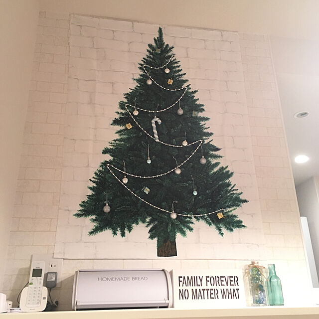 Kyo-Rinの-【メール便送料無料】もみの木タペストリー（カット生地）2018年企画　クリスマスツリーの家具・インテリア写真
