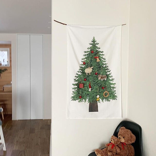 home13.emiのnunocoto fabric-クリスマスツリータペストリー：さこももみの家具・インテリア写真