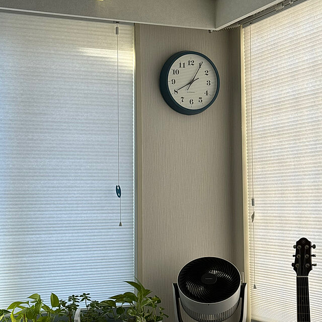 Rainyの加藤木工-KATOMOKU muku clock 12 ブルー 電波時計 連続秒針ムーブメント km-97 φ306mmの家具・インテリア写真