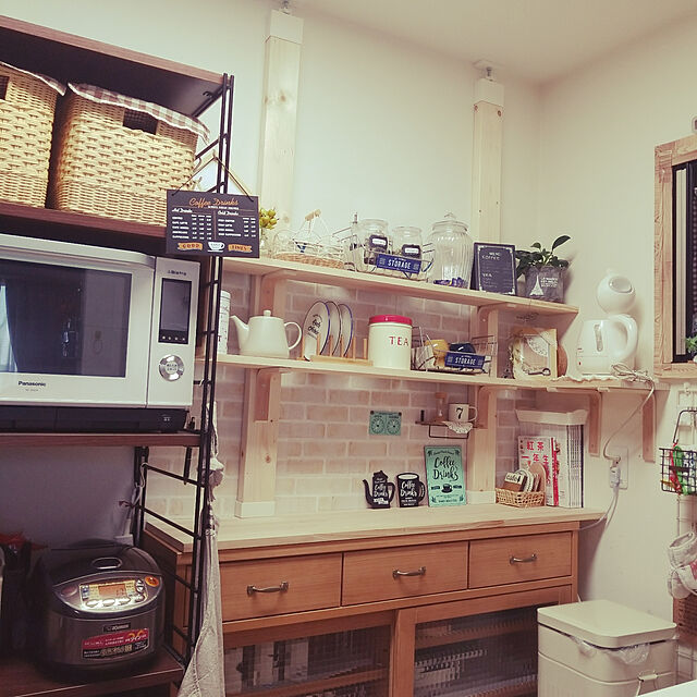 KEIKOの-【大型商品送料無料】カウンター下引戸キャビネットの家具・インテリア写真
