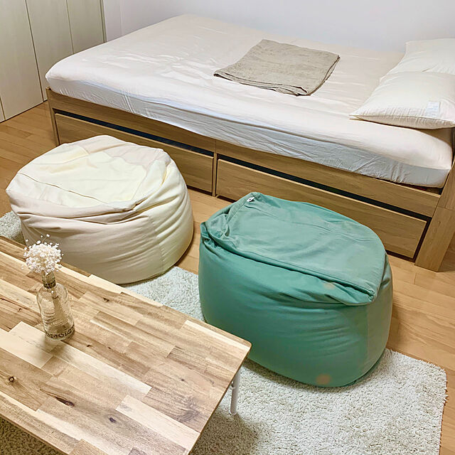 chisato.のニトリ-マルチすっぽりシーツ ダブル(パレットC IV D) の家具・インテリア写真