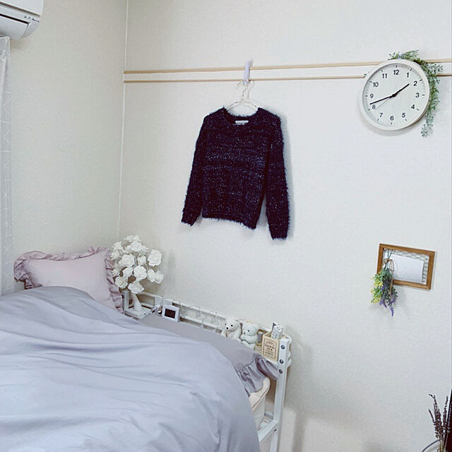 Takamiのノーブランド-綿100％ 枕カバー アンティーク風フリル枕カバー43*63㎝ 2枚 ピロケース グレーの家具・インテリア写真