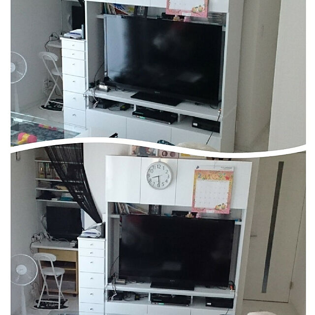 hp4453のニトリ-テレビボードセット(ポルテＷＨ ＴＶボード120+キャビネット) の家具・インテリア写真