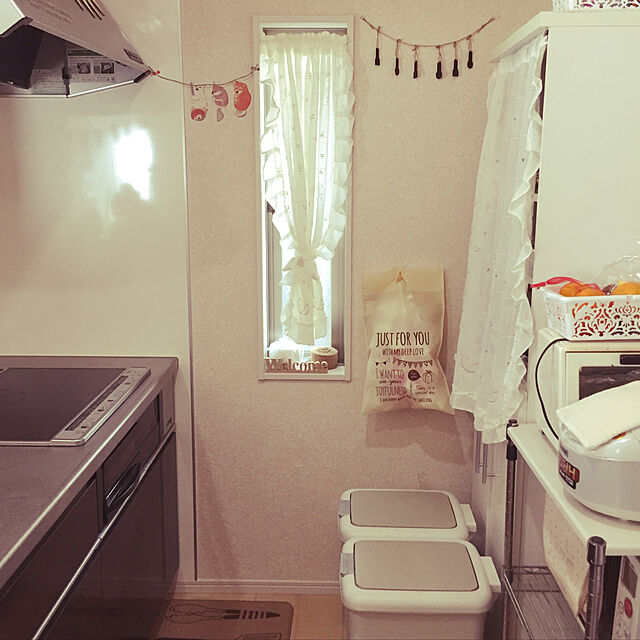 tomomiのニトリ-2WAYペダルペール 30L(GY) の家具・インテリア写真