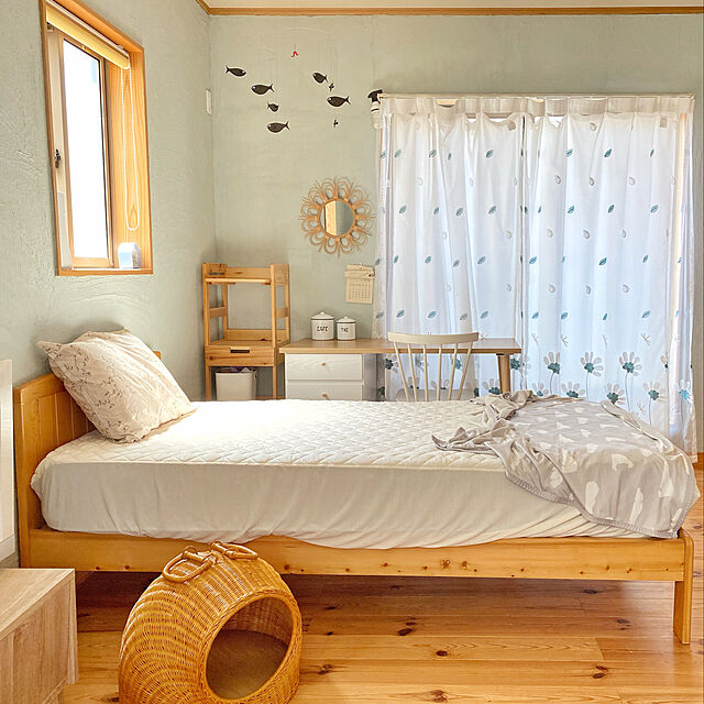 puu.tuuliのファミリー・ライフ-ラタン キャットハウス ちぐら ふかふかクッション付きの家具・インテリア写真