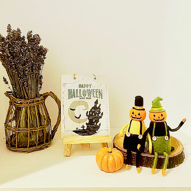 Lilyの-【2個セット】ハロウィン フェルトオーナメント パンプキン L (519-AS かぼちゃ オーナメント 置物 飾り おうちハロウィン）の家具・インテリア写真