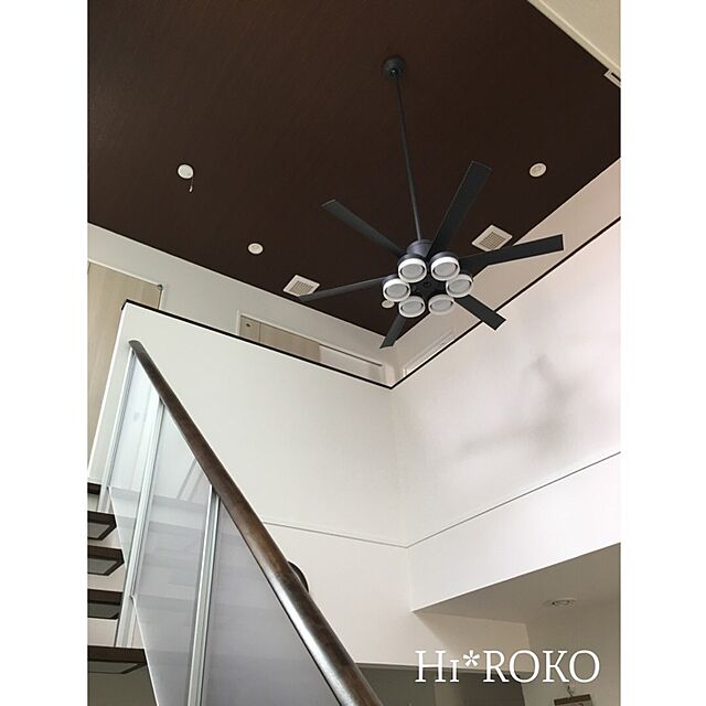 Hi-ROKOの-ODELIC オーデリック WF247+WF269PR LEDシーリングファンライト 10畳 調色 調光 DCモーター 静音 6枚羽根 省エネ 高演色 リモコン付「送料無料」の家具・インテリア写真