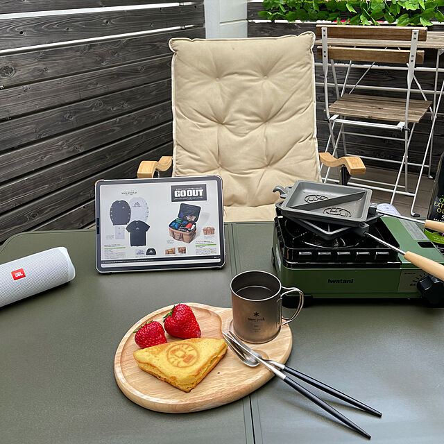 mikeのIwatani-Iwatani イワタニ 本体:鋼板 カセットコンロ タフまるJr. 日本製 ダッチオーブン 使用可 オリーブの家具・インテリア写真
