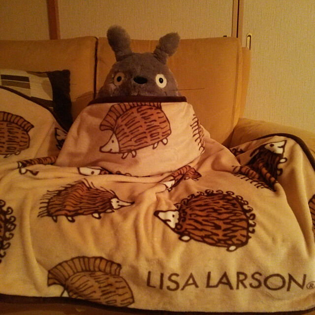atsupoeの-LisaLarson リサラーソンブランケット マイキー ハリネズミの家具・インテリア写真