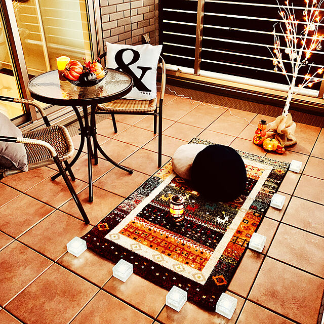 Yumi-springのイケヒコ・コーポレーション-『廃盤』イケヒコ プラテリア ウィルトン カーペット トルコ製 ギャッベ柄 長方形 80×140cmの家具・インテリア写真