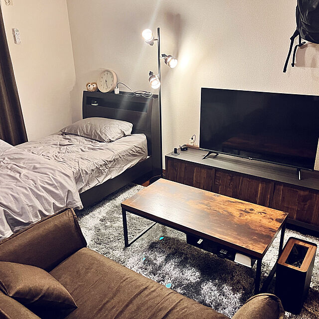 KEIのニトリ-シングルベッドフレーム(グラン ST/DBR) の家具・インテリア写真