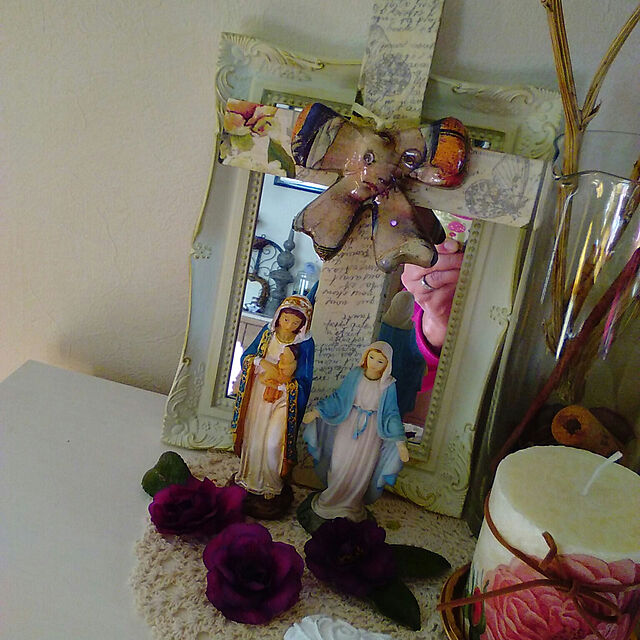 satochiの-聖母マリア像 Sサイズ レジン製 5インチ 約12.5センチ アメリカ 雑貨 置物 インテリアの家具・インテリア写真