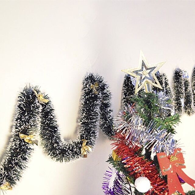 aiojapanの-クリスマス デコレーション モール 2m グリーン ふわふわ キラキラ クリスマスツリー ツリー オーナメント 誕生日 飾り付け 室内 装飾の家具・インテリア写真