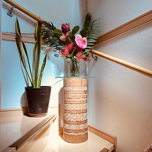 mrs.hawaiiの-アジアン雑貨 木製傘たて 彫刻 デザイン Z910805G Bali Directの家具・インテリア写真