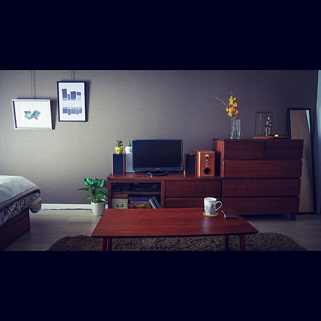 ayaのニトリ-ウォールミラー(ラルゴ2 40150DBR) の家具・インテリア写真