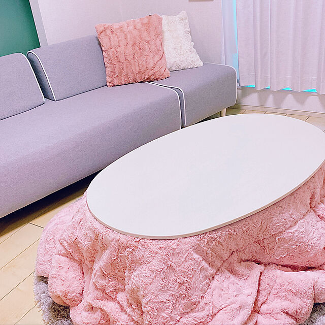 momomoのニトリ-リビングこたつ(コラムS 105楕円 MBR） の家具・インテリア写真