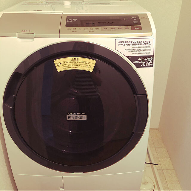 Yoshikoの-【お届け約1ヶ月ご予約受付中】日立 ビッグドラムドラム式洗濯乾燥機【→右開き】 BD-SX110ER-N【標準設置無料】の家具・インテリア写真