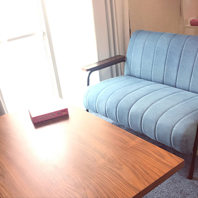 sky24peachのニトリ-コンパクト ソファ(オッジDBR) の家具・インテリア写真