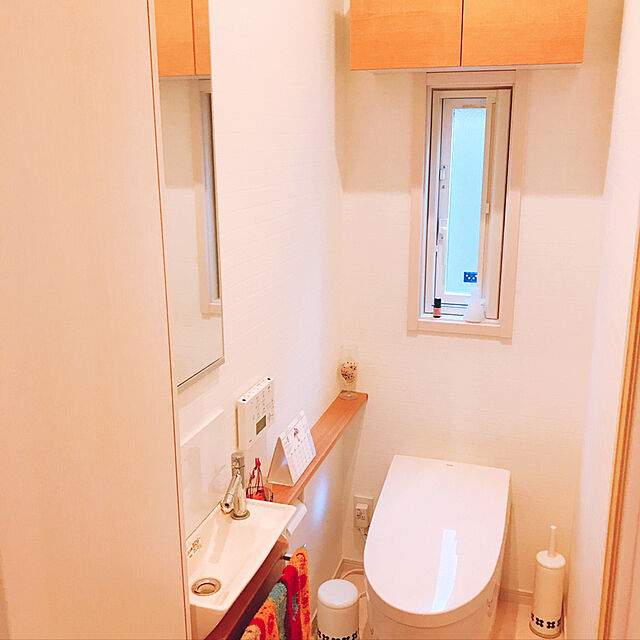 rizumu4649のオカ-トイレブラシ トイレ掃除 ケース付き フルール  北欧 陶器風  360度ブラシ トイレ収納 トイレ用品 おしゃれ 掃除 オカの家具・インテリア写真