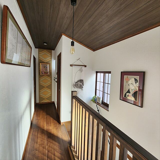 retrospectivejapanのトーソー-ピクチャーレール ウォールデコレーション ワイヤー TOSO 部品 ハンガー15 1m（1本入り）の家具・インテリア写真