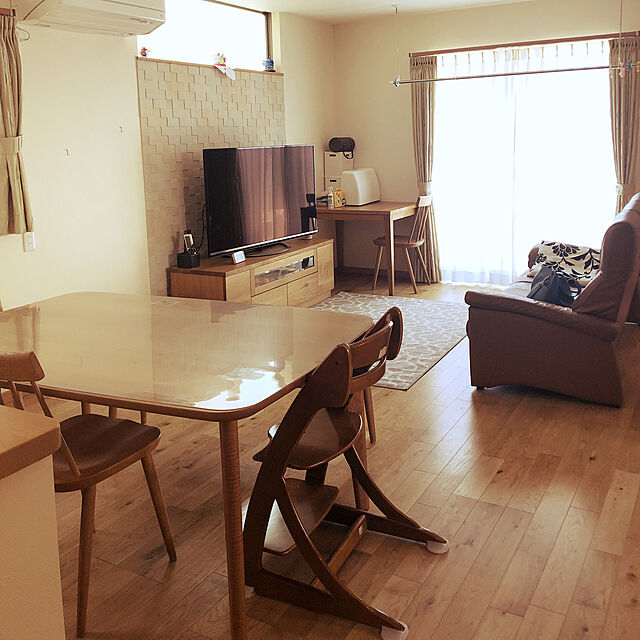 maririのニトリ-ウィルトン織りラグ(ロト GY 133X190) の家具・インテリア写真