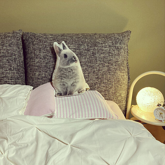 usa-lifeの@fit-ぴったりフィットシーツ ニット ピンクの家具・インテリア写真