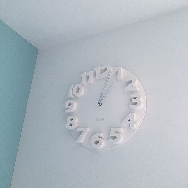 higakingのビハイルプロジェクト-ホワイトフェニックス 壁掛け時計 3D 時計 壁掛け インテリア 掛け時計 ホワイト 直径35cmの家具・インテリア写真