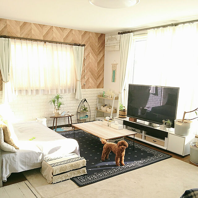 SHI-Eの-ラグ カーペット 3畳 おしゃれ シェニールラグ 洗える ラグマット 190×240 バンダナ柄 滑り止め付 北欧 高級感 ウォッシャブルの家具・インテリア写真