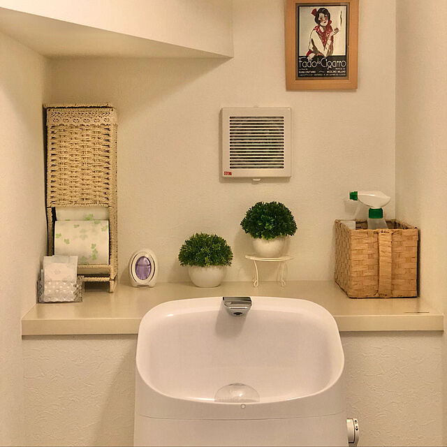 Shieraのヒメプラ-ミズムジャパン MSIM トイレ収納 クリフト ロールペーパーストッカー S アイボリーの家具・インテリア写真