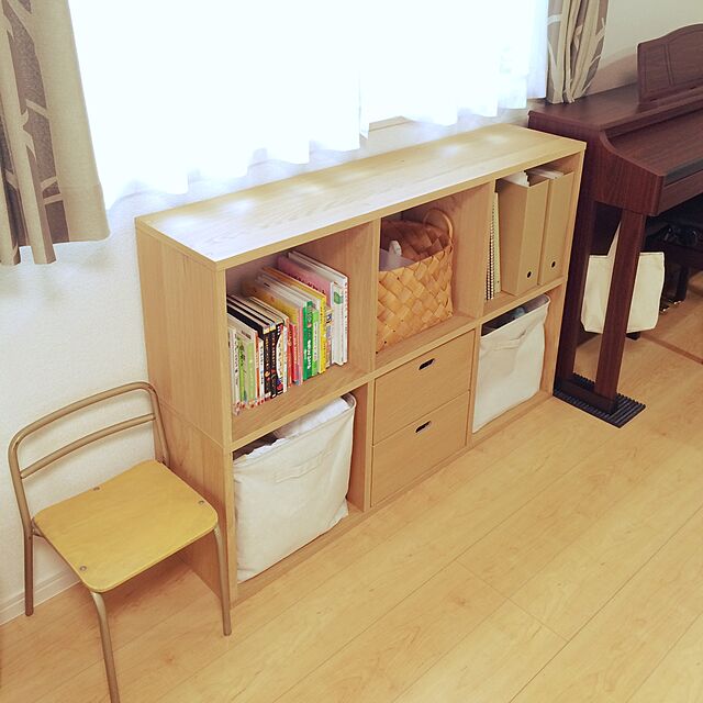kotokoの無印良品-ワンタッチで組み立てられるダンボールスタンドファイルボックス・５枚組の家具・インテリア写真