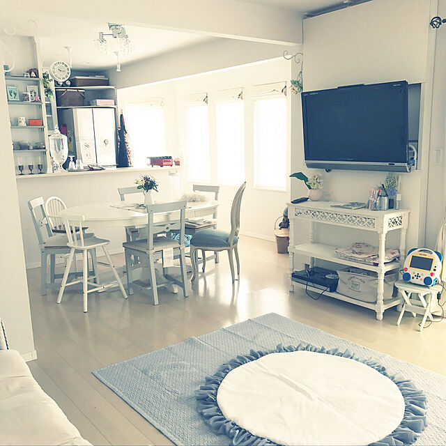 Mihoのイケア-【IKEA -イケア-】AGAM -アーガム- 子供用 ダイニング チェア ホワイト (502.535.37)の家具・インテリア写真