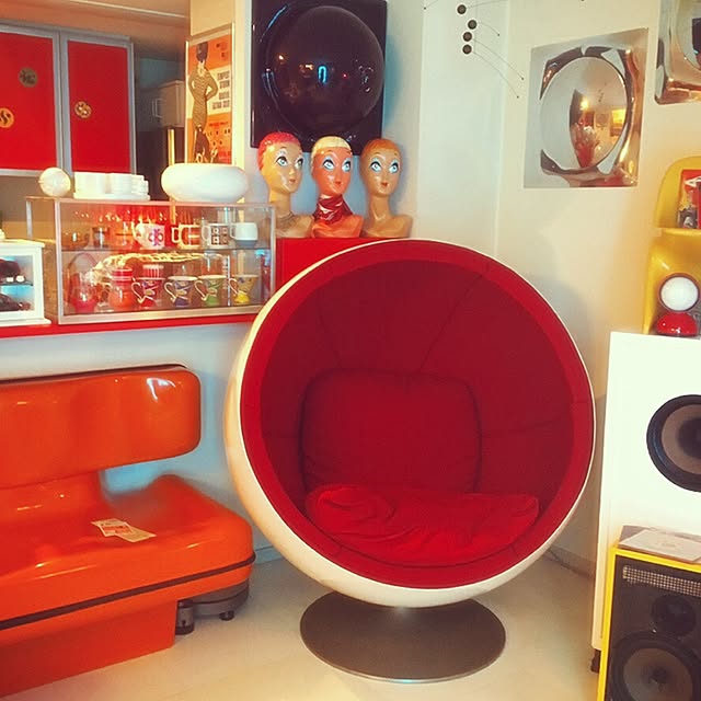 LudovicoTechniquesの-アデルタ ボールチェア エーロアールニオ REDの家具・インテリア写真