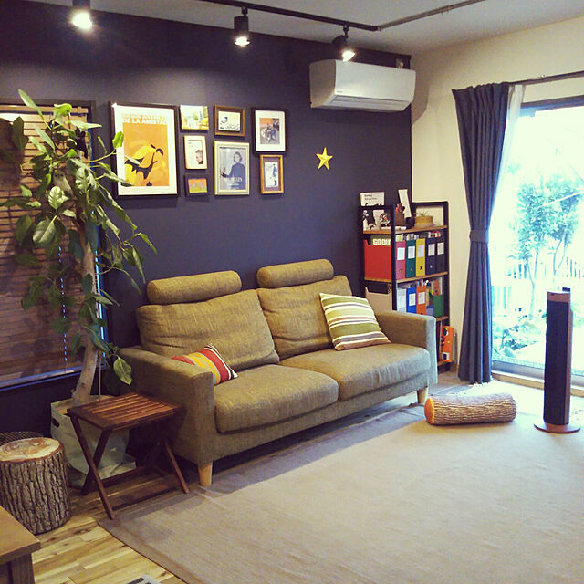 tawashiの-生のり付き 壁紙 （クロス）/ネイビー・紺色の壁紙 SLV-1286の家具・インテリア写真