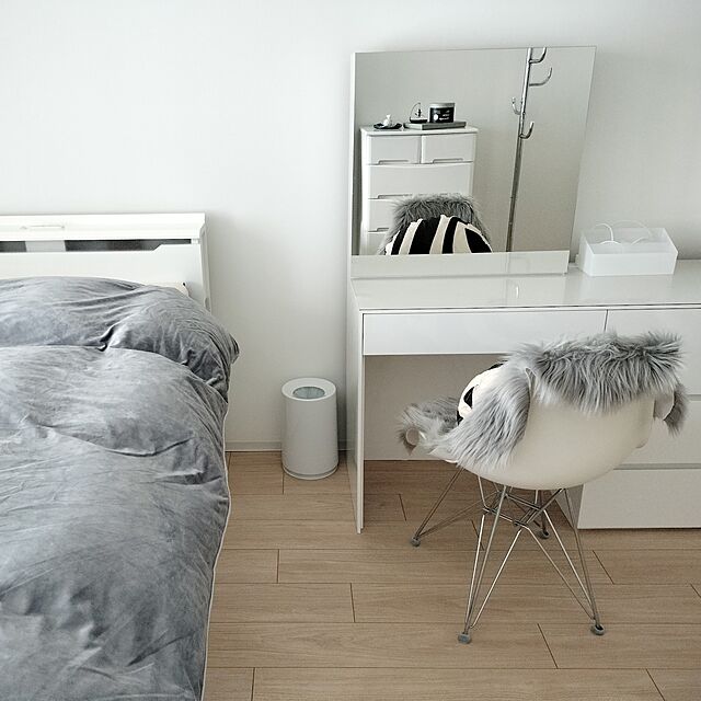 sakuraのニトリ-シングルベッドフレーム(コンソン 深型/WH) の家具・インテリア写真