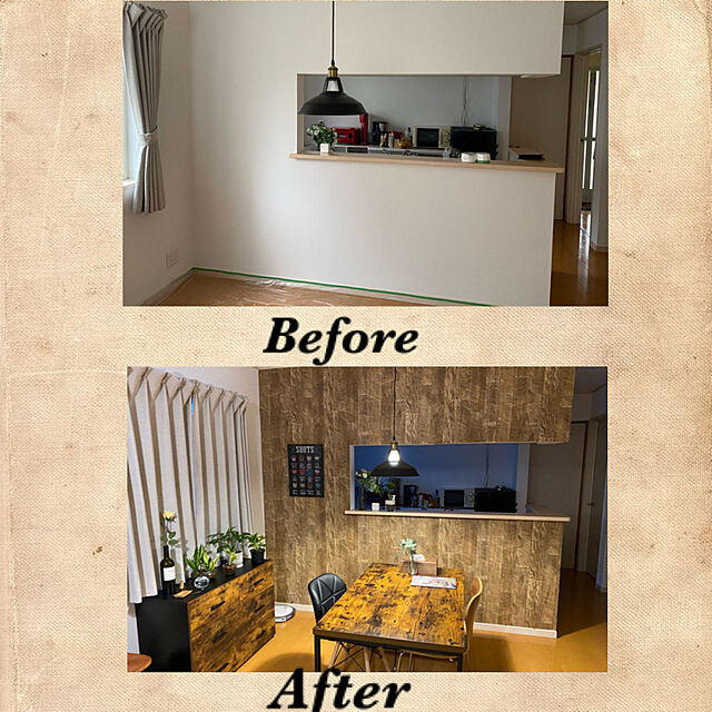 Takamitsuの-壁紙 張り替え 自分で diy クロス おしゃれ 木目 輸入壁紙 Urbanwood アーバンウッド 紙製 CSZの家具・インテリア写真