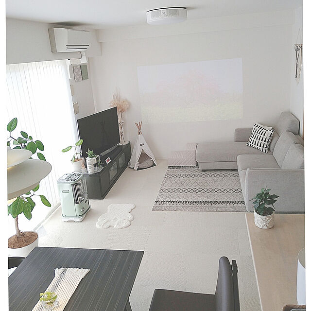 yumegu8の日本エー・アイ・シー-Aladdin アラジン 石油ストーブ グリーン コンクリート：10畳/和室：8畳 CAP-U2801(G)の家具・インテリア写真
