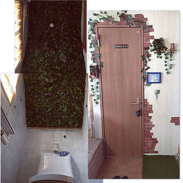 renova_sanのYiteng-Yiteng ウォールグリーン 壁掛け フル リーフグリーン 観葉植物 造花 リアル 人工観葉植物 植物マット 癒し 装飾 飾り 芝生 40cm×60cm (a)の家具・インテリア写真