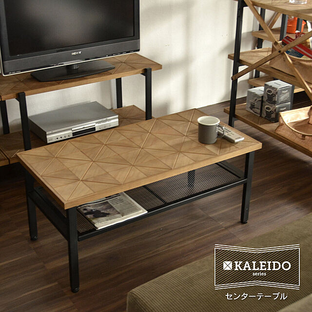 SMB_selectionのB.Bファニシング-Kaleido（カレイド） 古材風リビングテーブル 幅90cmタイプ m00630の家具・インテリア写真
