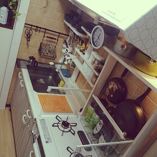 rokudenashiの平安伸銅工業-LABRICO(ラブリコ) ジョイント アイアン 幅8.6×奥行0.3×高さ7cm ホワイト IXO-4 1組の家具・インテリア写真