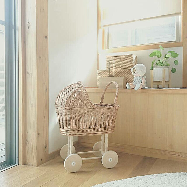 yumihoの-ウッドスタンド　ミドル／ポットスタンド　植木鉢スタンドの家具・インテリア写真
