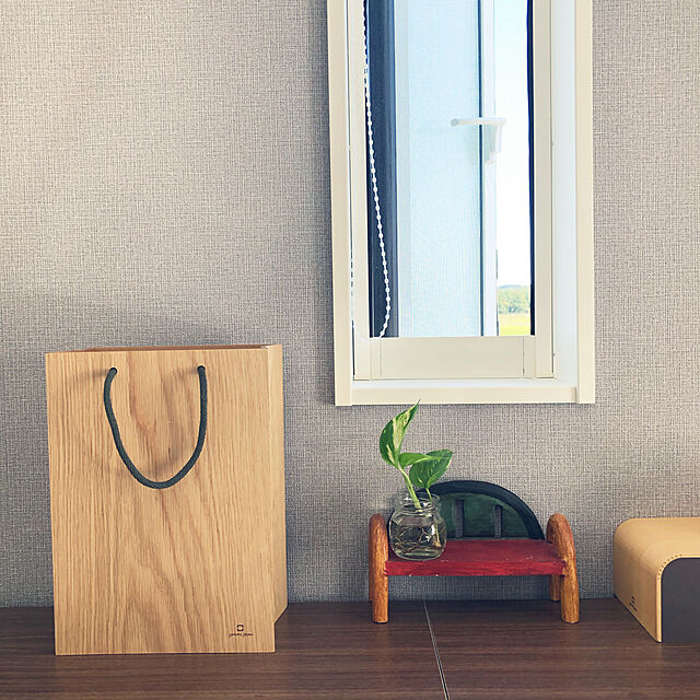thの-ゴミ箱 ヤマト工芸 yamato BAG dust 木製 吊り下げ 床置き （ ごみ箱 ダストボックス 壁掛け ）の家具・インテリア写真