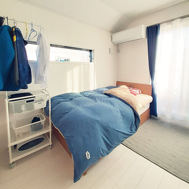 suzuのニトリ-掛け布団カバー シングル(リブボアq-o BL S) の家具・インテリア写真