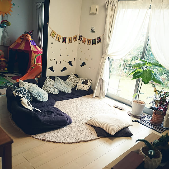 soraのイケア-IKEA STORABO ラグ グリーン 75x133 cm キッズプレイマット トミカ プラレール プレゼントにもの家具・インテリア写真