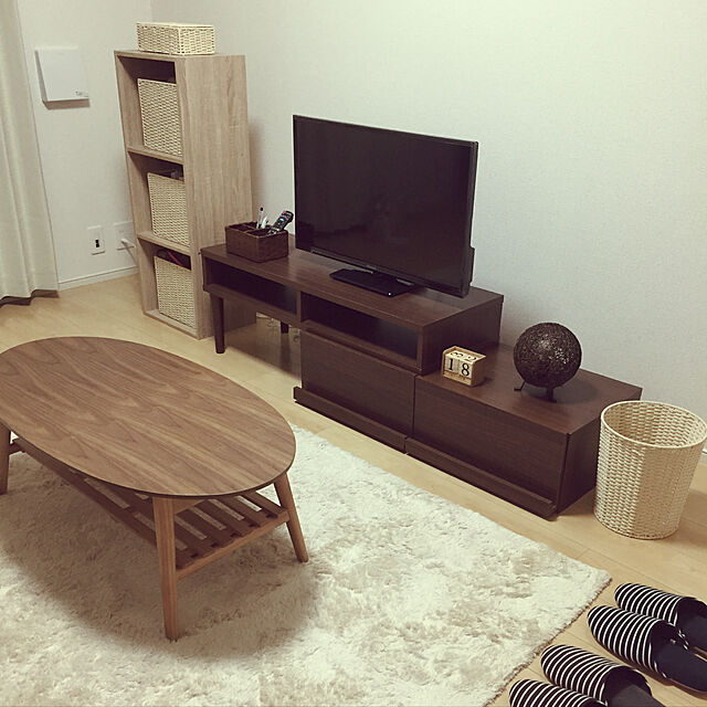 yuiyuiのニトリ-テーブルランプ(アサボC-103S-DBR) の家具・インテリア写真