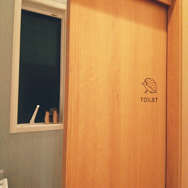unimaruの-トイレ用アニマルサインステッカー（ハリネズミ） トイレマーク トイレサイン シール 賃貸OKの家具・インテリア写真