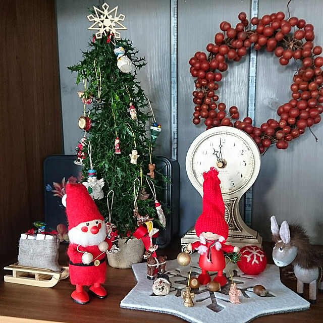 asmaの-Nordika Design ノルディカ ニッセ 人形 そりを引いた長いヒゲのサンタ レッド クリスマス飾り 北欧 ニッセ人形 ノルディカサンタ サンタクロース ノルディカデザインの家具・インテリア写真