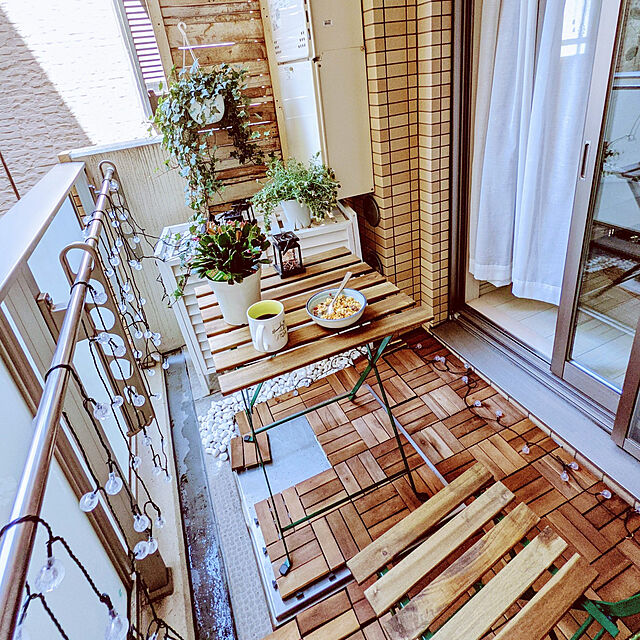 Libraのイケア-TÄRNÖ テルノー テーブル＆チェア2脚 屋外用の家具・インテリア写真