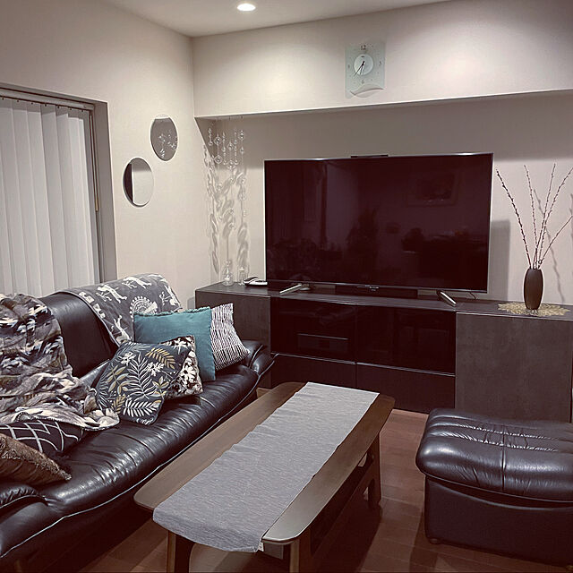rinrinのニトリ-クッションカバー(JQボタニカル) の家具・インテリア写真