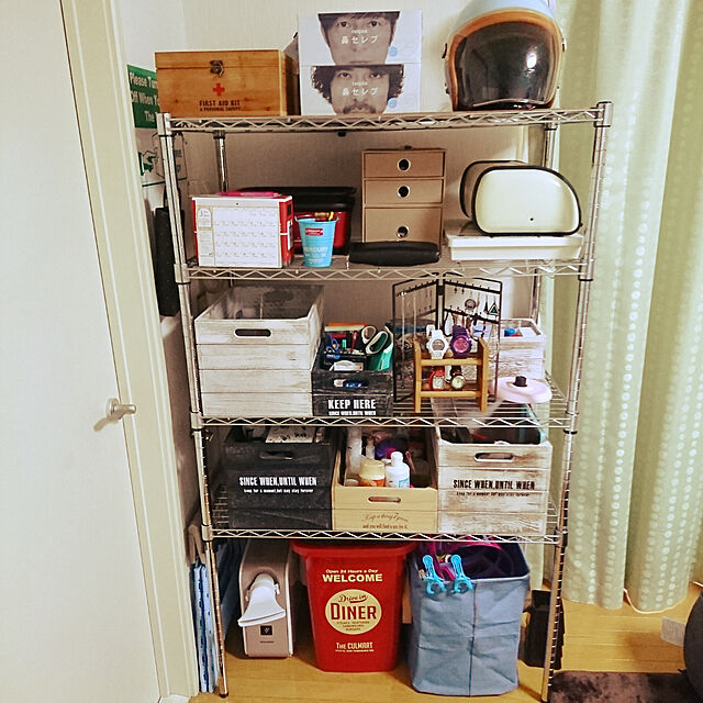 sakurinの-カルチャーマート ダストボックス（32L/ゴミ箱/レッド）の家具・インテリア写真
